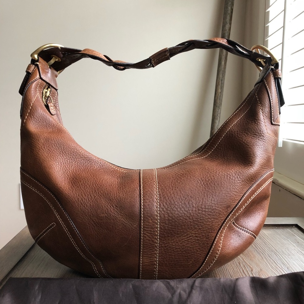 Authentic Coach bag, Brown shoulder bag